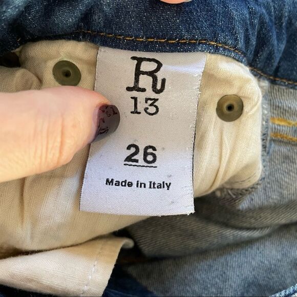 R13 Zip Skinny sz 26 - Picture 10 of 11